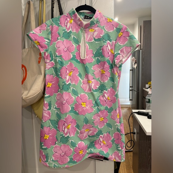 Rixo Lolita Cotton Mini Dress High Neck Size S - Picture 5 of 10